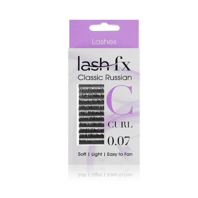 Lash FX Classic Russian C Curl Extra Fine (0.07)