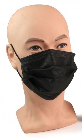 Premium Black IIR Face Masks - Box 50