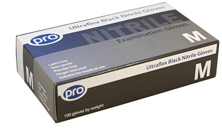 Pro Ultraflex Nitrile Gloves Black