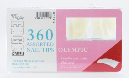 The Edge Olympic Nail Tips 360 Assorted Tips