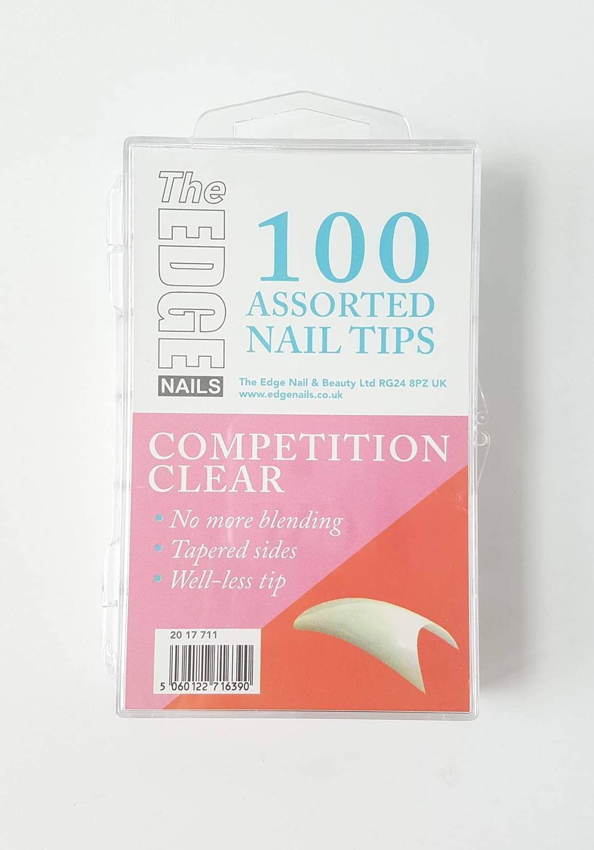 The Edge Competition Natural - 100 Assorted Tips