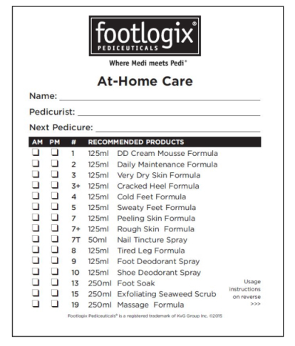 Footlogix Prescription Pad