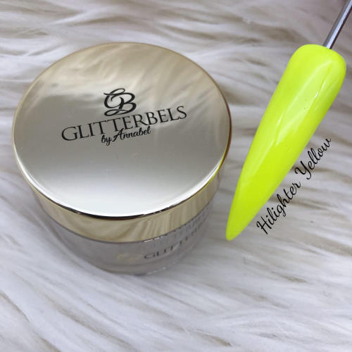 Glitterbels Coloured Acrylic Powder - Highlighter Yellow