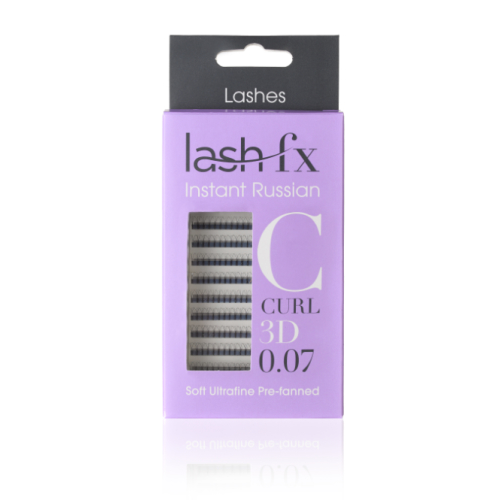Lash FX Instant Russian Lashes 3D, C - 10mm (10 lines)