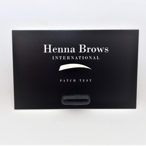 Henna Brows Patch Test cards