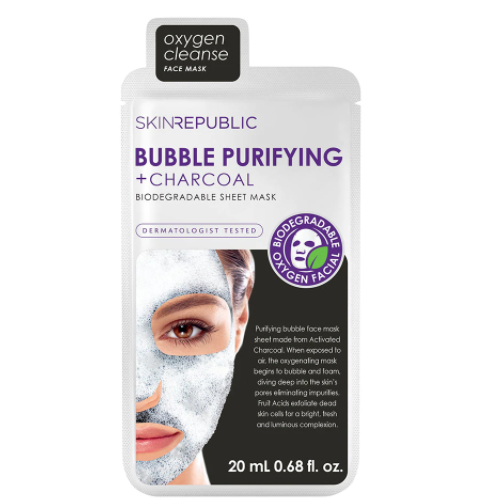 Skin Republic - Bubble Purifying + Charcoal Face Mask