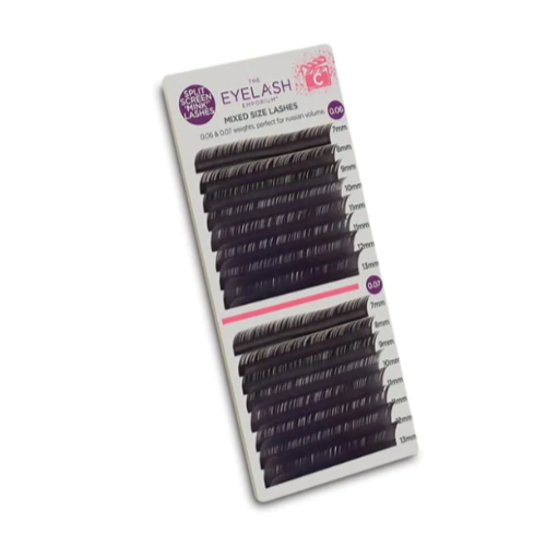 The Eyelash Emporium Split Screen 'Mink' C Lashes 0.15 & 0.18 Mixed Lengths