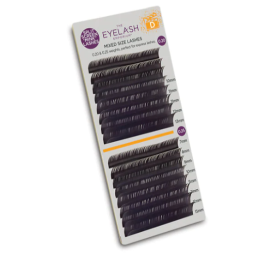 The Eyelash Emporium Split Screen 'Mink' B Lashes 0.15 & 0.18 Mixed Lengths