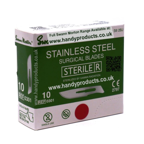 Swann Morton Sterile Blade 10  (100 pck)