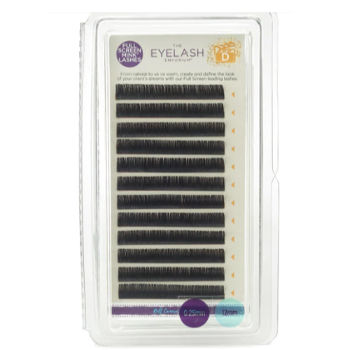 The Eyelash Emporium Full Screen 'Mink' D Lashes  0.07 11mm