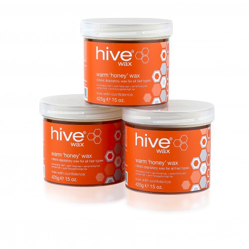 Hive Warm Honey Wax (425g) 3 Pack
