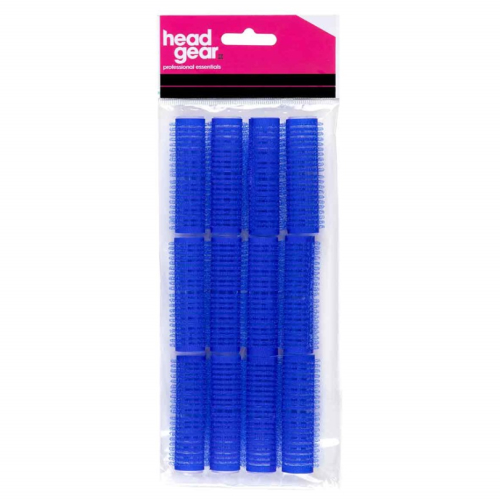 HeadGear Velcro Roller Pk12 Blue (15mm)