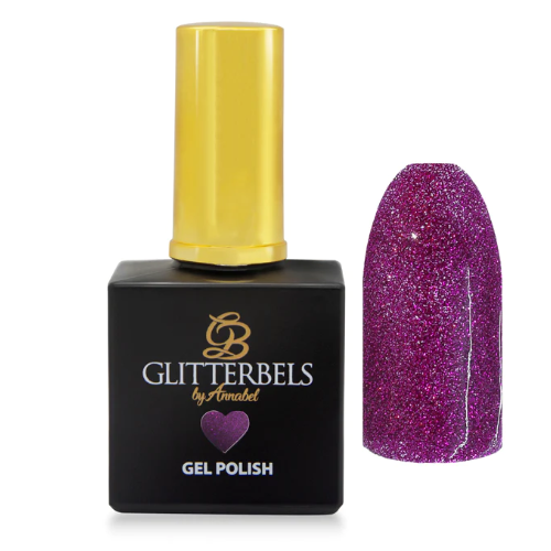Glitterbels Gel Polish Purple Sparkle