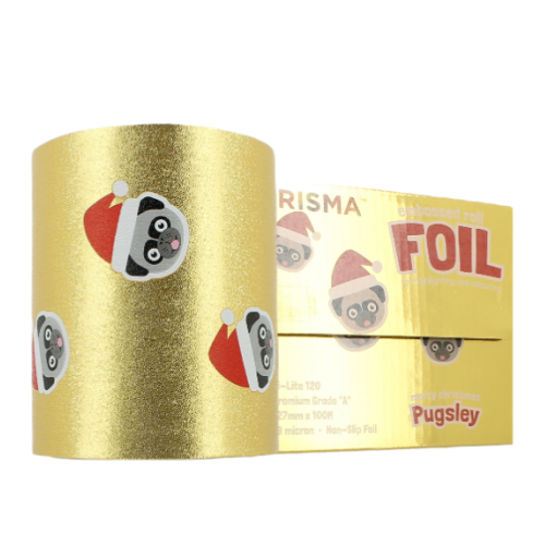PRISMA - Embossed Foil - Christmas Pugs (100M)