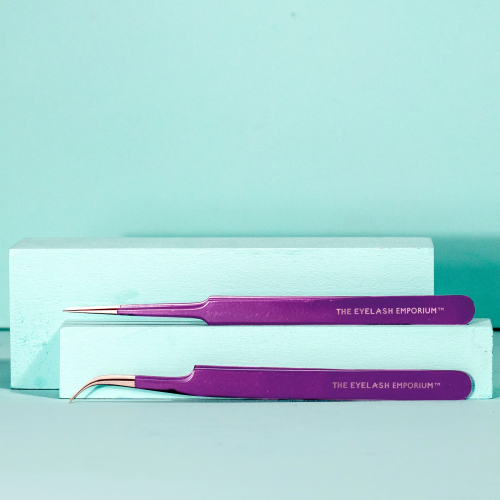 Eyelash Emporium Midnight Shot Straight & Curved Tweezer Set