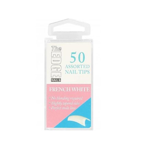 The Edge French White Nail Tips Size 4 (50)