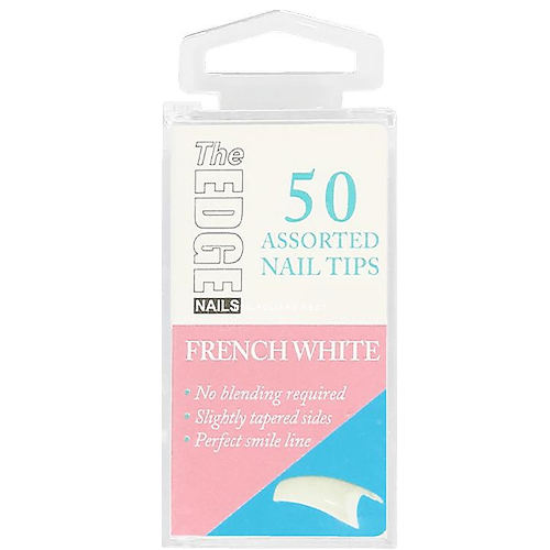 The Edge French White Nail Tips Size 10 (50)