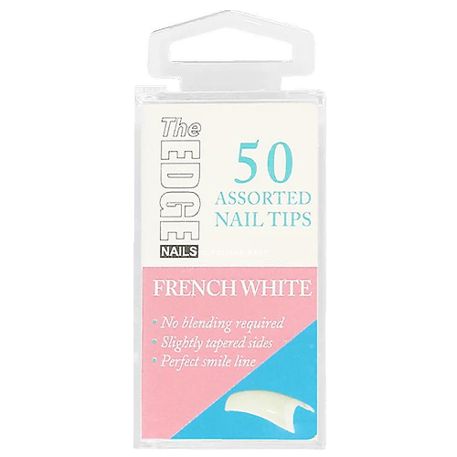 The Edge French White Nail Tips Size 1 (50)