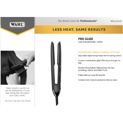 Wahl Straightener Pro Glide Black