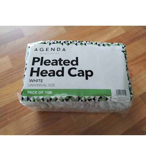 Agenda Disposable Pleated Head Caps