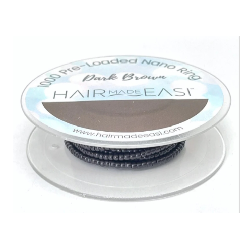 Hair Made Easi - Pre Loaded Nano Rings - Dark Brown