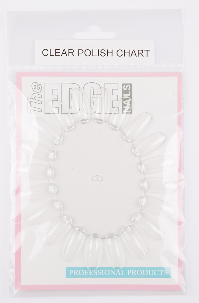 The Edge Clear Polish Colour / Nail Art Chart Wheel