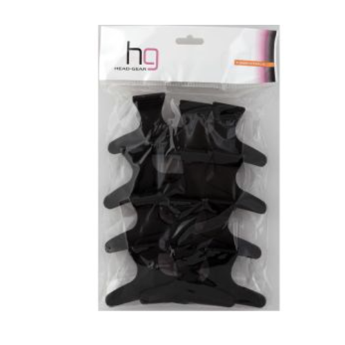 HeadGear Large Butterfly Clamps (12 Pack) - Black