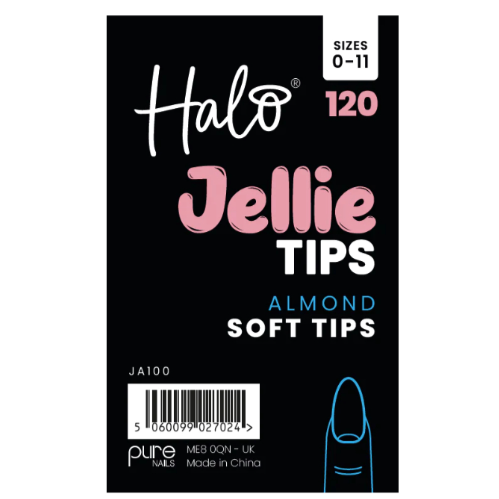 Halo Jellie Nail Tips - Mixed Sizes - Almond