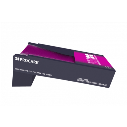 PROCARE EMBOSSED PRECUT PINK 130MM  X 300MM 500 SHEETS 12PK
