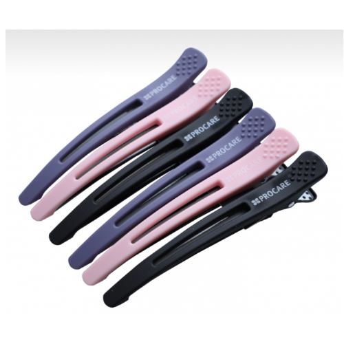 PROCARE PROFESSIONAL HAIR COLOURING SECTIONING CLIP – SIX SECTION CLIP PACK