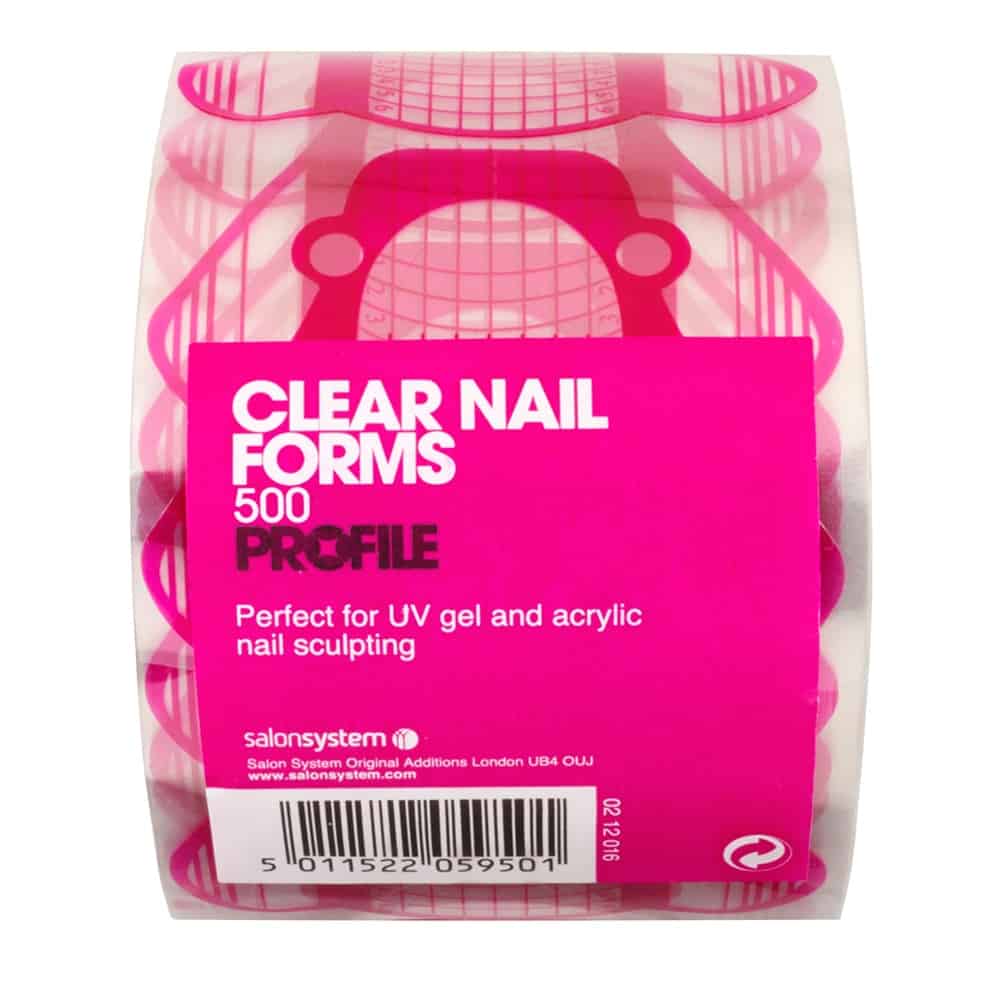 Salon System Clear Nail Forms (500)