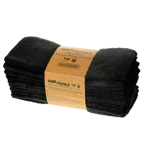 Hair Tools Microfibre Towels - Black