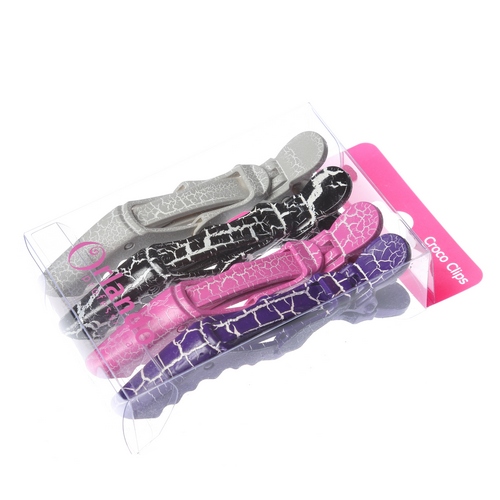 Croco Clips - Crackled 4Pk
