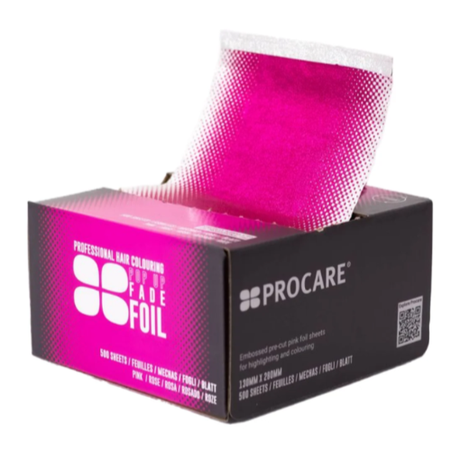 Procare Pre Folded PINK Embossed Pop Up Foil Sheets