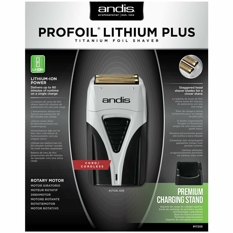 ANDIS ProFoil Lithium Plus Titanium Foil Shaver Delightful Hair and