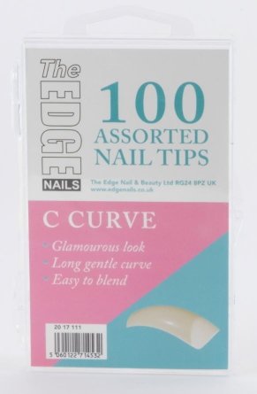 The Edge C Curved Tips 100 Asstd