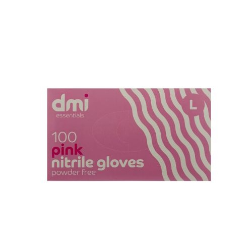 DMI - Nitrile Gloves Powder Free - Medium - Pink x100