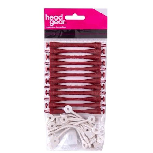 Head Gear Perm Rods - BRICK RED 4MM