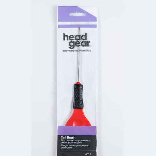 Head Gear Red Metal Pin Tint Brush
