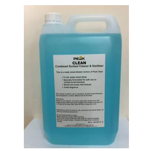 Peak Clean Combined Sunbed Cleaner & Sanitiser