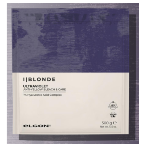 NEW Elgon I | Blonde Ultra Violet Bleach Powder (500g Pouch)