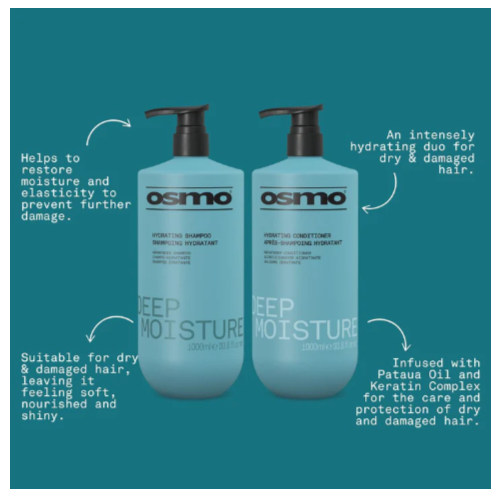 OSMO Deep Moisture Shampoo/Conditioner Duo 2x 1000ml