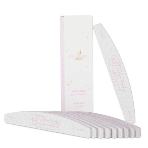 Glitterbels Nail Files (Pack of 10) 150 grit
