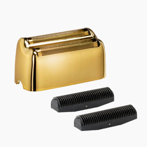 Titanium Double Foil Shaver Replacement Foils & Cutters (Gold)