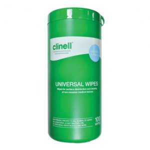 Clinell Universal Sanitising Wipes Canister
