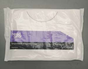 Head Gear Disposable Shoulder Capes (Clear)