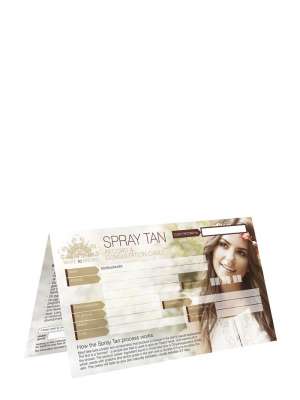WHITE to BROWN Spray Tan Record Card (50)