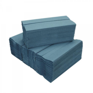 1 ply Blue/green  C Fold Hand Towels
