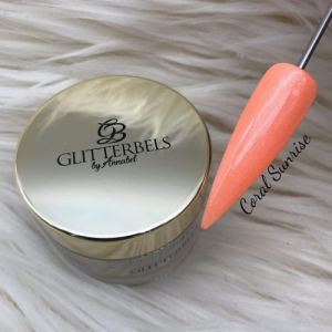 Glitterbels Coloured Acrylic Powder - Coral Sunrise