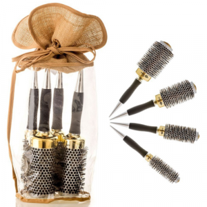 Head Jog Gold Thermal Brush Set